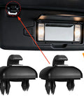 Audi 2 Pack Sun Visor Clips Replacement Upgraded Car Visor Holder Hook Compatible With A1 A3 A4 A5 A6 Q3 Q5 TT S3 S4 S5 ABS Construction Interior