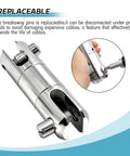 Heavy Duty Cable Pulling Swivel With Breakaway Safety Pin And Precision Ball Bearings For Smooth As Silk Three Sixty Degree Rotation Handles Hella Strong Three Ton Workload Ideal For Demanding Electrical Wire Pulling Tasks Comes As A Quality Two Pack, showcasing replaceable breakaway pins.