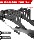 Carbon Fiber LCG RC Chassis Kit With Transmission And Drive Shaft For Axial SCX10 SCX10 II Capra 1.9 UTB And Other 1/10 Scale Crawler Builds Upgrades Included showing 3mm carbon frame rails