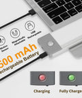 Two Pack Under Cabinet Lights With Motion Sensor, 54 LED, 2500mAh Rechargeable, wireless magnetic charging demonstration
