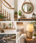 Natural Manila Rope 3 Strand Twisted Fiber for Landscaping and Decor used in home accents and railings