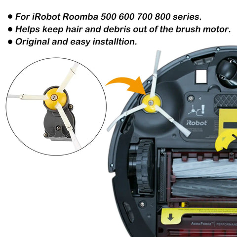 Side Brush Motor Module Replacement For 500 600 700 800 900 Series Vacuum Cleaners, Fits 860 861 864 870 871 880 885 960 964 970 980