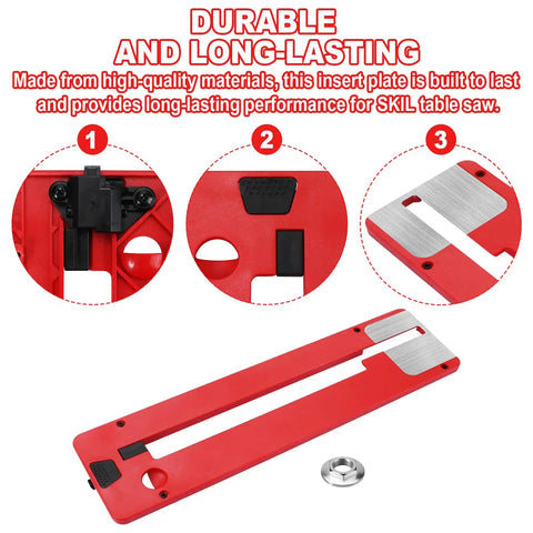 Dado Insert Plate Replacement For 10 Inch Table Saw TS6307 00 Pro Grade Heavy Duty Throat Plate Upgrade with metal components