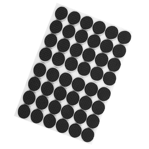 48 Pack Self Adhesive Rubber Pads For Furniture Tables Chairs And Appliances Durable Floor Protectors on white background