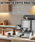Slick Home Coffee Roaster With Digital Control Panel, Auto And Manual Roast Settings, Integrated Smoke And Chaff Collector, Clear Glass Window For Crisp Fresh Bean Batches Daily On Your Counter on kitchen countertop.