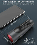 15x54 Monocular Telescope For Adults High Powered Waterproof With BAK4 Prism FMC Lens Compact Spotting Scope with smartphone for size comparison.