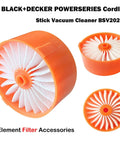 Four Pack Replacement Vacuum Filter Elements For Powerseries Extreme Cordless Stick Vacuum BSV2020G And BSV2020P