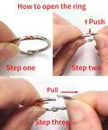 Alltop stainless steel 5-piece biscuit cutter set with handle, shown in step-by-step assembly demo.