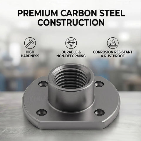 Heavy Duty M8 T Shaped Weld Nuts 25 Pack High Carbon Steel Spot Fasteners showcasing premium carbon steel construction.