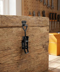 Adjustable Stainless Steel Toggle Latch Clamps Set Of 4 Beefy Heavy Duty Quick Release Pull Clamps securing wooden box