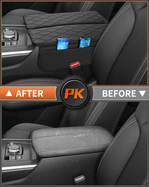Mazda CX 90 Center Console Armrest Cover Custom Fit For 2024 2025 2026 Leather Look Arm Rest Cushion Pad Protector Anti Scratch