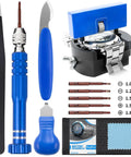 All In One Watch Battery Replacement Tool Kit With Adjustable Case Opener Back Remover Tweezers And Precision Screwdrivers