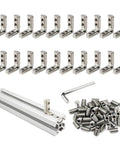 Super Cool 3030 Aluminum Extrusion Profile Kits With Heavy Duty T Slot Corner Brackets And Screws For Custom PC Builds That Make Your Setup Look Totally Awesome including 20 brackets and screws.