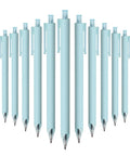 Bulk 50 Pack Ballpoint Pens With 1.0mm Tip For Smooth Quick Dry Black Ink No Smear Writing Comfortable Grip Ideal Office Supplies And Teacher Appreciation Gifts Sky Blue Barrel