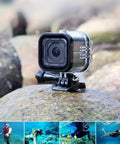 Waterproof Dive Housing For GoPro Hero 5 4 And Session With Bracket Accessories Ultra Clear Optical Glass Lens Delivers 98 Percent