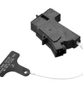 Fuel Door Lock Actuator 81590-2T000 For Hyundai Sonata 2015-2019 And Kia Optima 2011-2020 in black with cable attachment.