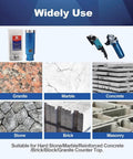 Diamond core drill bit kit, 1 3/8 in, laser-welded with 5/8-11 thread for granite, marble and concrete, Amazon brand