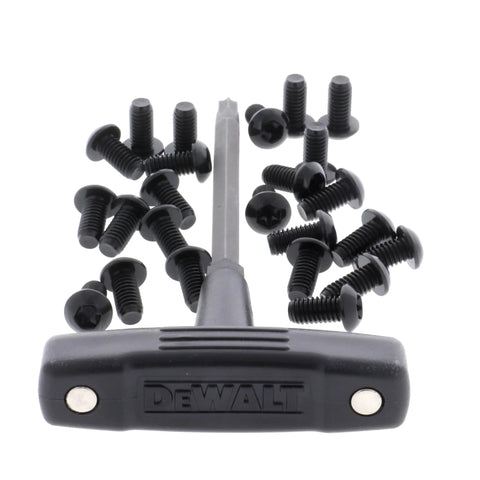 Black screws and DeWalt tool for Heavy Duty Hardware Bag With Compartments 5140067-11 For Tools Fasteners And Accessories