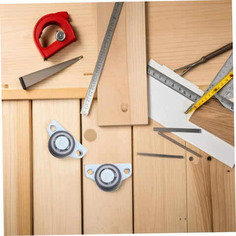 Heavy Duty Sliding Door Support Wheels With Adjustable Caster Rollers And Precision Bearings Smooth Operator Barn Door Hardware Replacement No Fuss for tools and wood on workspace