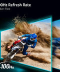 21.5 Inch Full HD Monitor With 100Hz Refresh Rate 1ms VRB Response Adaptive Sync FreeSync Compatible Motorcycle Racing Image