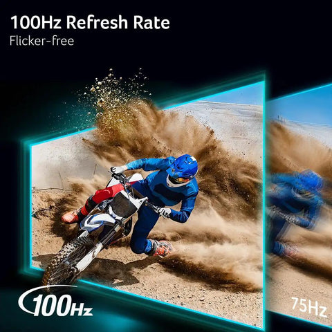 21.5 Inch Full HD Monitor With 100Hz Refresh Rate 1ms VRB Response Adaptive Sync FreeSync Compatible Motorcycle Racing Image