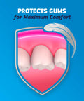 Complete Original Denture Adhesive Cream For All Day Hold And Comfort, 2.4 Oz, 3 Pack, shield icon with teeth and gum protection