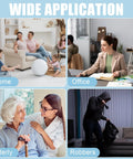 Visible Ceiling Mount Indoor WiFi Camera 1080P HD For Baby Pet Elderly Monitoring shown in various home and office settings