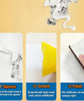 Steps to use Drywall Patch Repair Kit With Scraper And Nozzle Extender, 5.3oz Paste Filler For Holes Cracks Nail Holes Dents And Small Wall Damage.