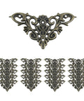 Rock Solid Antique Bronze Corner Protectors With 20 Pack Decorative Metal Edge Guards For Books Photo Frames Wooden Crates Straight Up Vintage Charm Real Deal Scratch Shield, ornate design