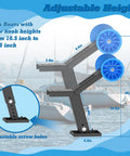 Boat Trailer Winch Post With Bow Stop Roller, 1200 Lb Winch Included, Heavy Duty Adjustable Up Down Stand For Stable Secure Boat Hauls, Marine Trailer Accessory For Easy Load And Safe Tie Down Built Tough. Adjustable height 16.5-20.6 in.