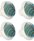 4 Pieces Round Cabinet Door Knobs With Screws Kit For Kitchen Bathroom Bedroom Drawers And Doors, No-Fuss Quick Install