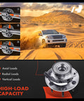 2 Pack Front Wheel Bearing And Hub Assembly For Ford F-150 And F-250 7-Lug ABS 4WD 1997-2004 Heavy Duty Roller Bearing