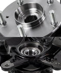 Close-up of Plug-And-Play Front Steering Knuckle Wheel Bearing Hub Assembly for Honda Civic 2012-2016 Left Driver Side