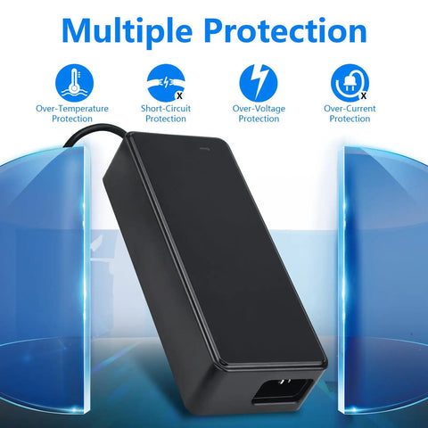 54.6V 2A Electric Scooter Charger For 48V Li-Ion Batteries, 120W Power Supply With GX16 M16 3 Prong Connector, Multiple Protections