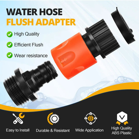 2 Pack Quick Connect Flush Kit For Kawasaki 4 Stroke Jet Skis And SeaDoo PWC Engine Flush Adapter Compatible With Honda Yamaha Outboards Water Hose Cleaning Kit