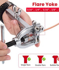 3/16 Inch Copper Coated Brake Line Kit 25 Feet With 20 Fittings And 4 Unions Included Plus Double And Single Flare Tool