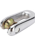 Heavy Duty Alloy Steel Cable Pulling Tool Breakaway Connector for Electrical Wiring and Rigging side view showing durable design and roller.