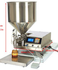 Bang For Your Buck Pneumatic Liquid Filling Machine Single Head Semi Automatic Bottle Filler With Stainless Steel Hopper for honey and sauces.