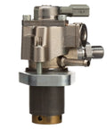 Brand New Fresh Frame Mounted Mechanical Fuel Pump Assembly with Gaskets Included OE Quality Replacement HM10014 side view showing metallic finish and fittings.