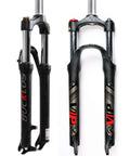 Dope MTB Front Suspension Fork With 100mm Travel For 26, 27.5, And 29 Inch Wheels, 28.6mm Straight Steerer, 9mm QR, Crown Lockout