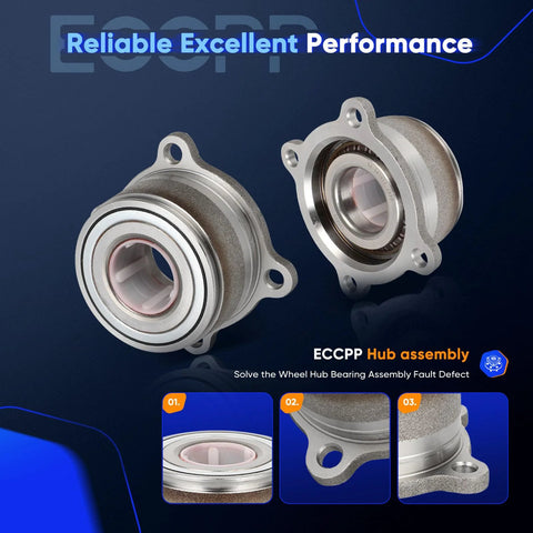 Drop In Ready To Roll Rear Wheel Hub Bearing Assembly OE 541011 for Nissan Frontier 2005-2019, Nissan Xterra 2005-2015, Suzuki Equator 2009-2012