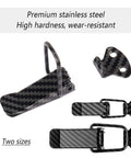 2 Pack Car Bumper Clips Hook Lock Kit with Carbon Fiber Hood Pins Toggle Clamp in small size