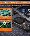 Handheld 500x Microscope With 2.0 Inch IPS Screen USB Connection For Electronics Jewelry Coins Trichomes Magnifier Real Time Viewing Great For Kids And Hobbyists connected to laptop