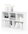 5-Cube Bookshelf Organizer With Reversible Design And Easy Assembly, books and decor in MDF open storage cubes, white modern style