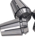 High Precision Spring Collet Set ERG20 With 4 Durable Pieces For CNC Engraving Milling And Lathe Tasks, showing detailed collets.