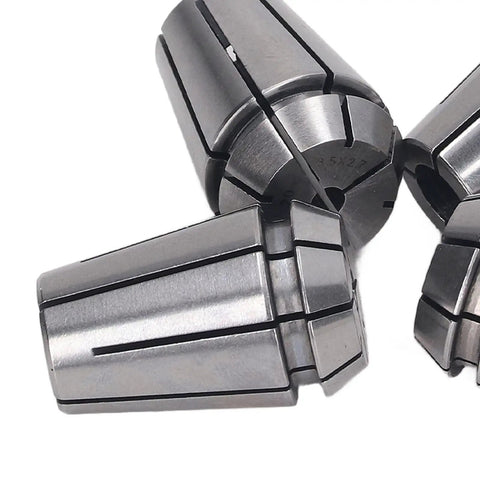 High Precision Spring Collet Set ERG20 With 4 Durable Pieces For CNC Engraving Milling And Lathe Tasks, showing detailed collets.