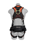 Back view of All Day Comfort Full Body Harness For Worksite Safety OSHA And ANSI Compliant with moisture-wicking pads.