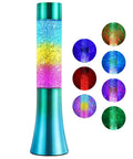 13 Inch Color Changing Liquid Glitter Lamp for Desk and Mood Night Light with Flowing Liquid Motion Chill Rainbow Led Decor