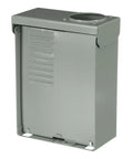125 Amp main lug outdoor load center single unit, 4 spaces 8 circuits, NEMA 3R galvanized steel enclosure