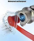 8 Pack M132021 Hydraulic Fitting Coupler Protective Covers Waterproof Dustproof Seal Leak Prevention For Heavy Duty Easy Install Durable Hydraulic Systems Universal Quick Connect Caps on red coupler